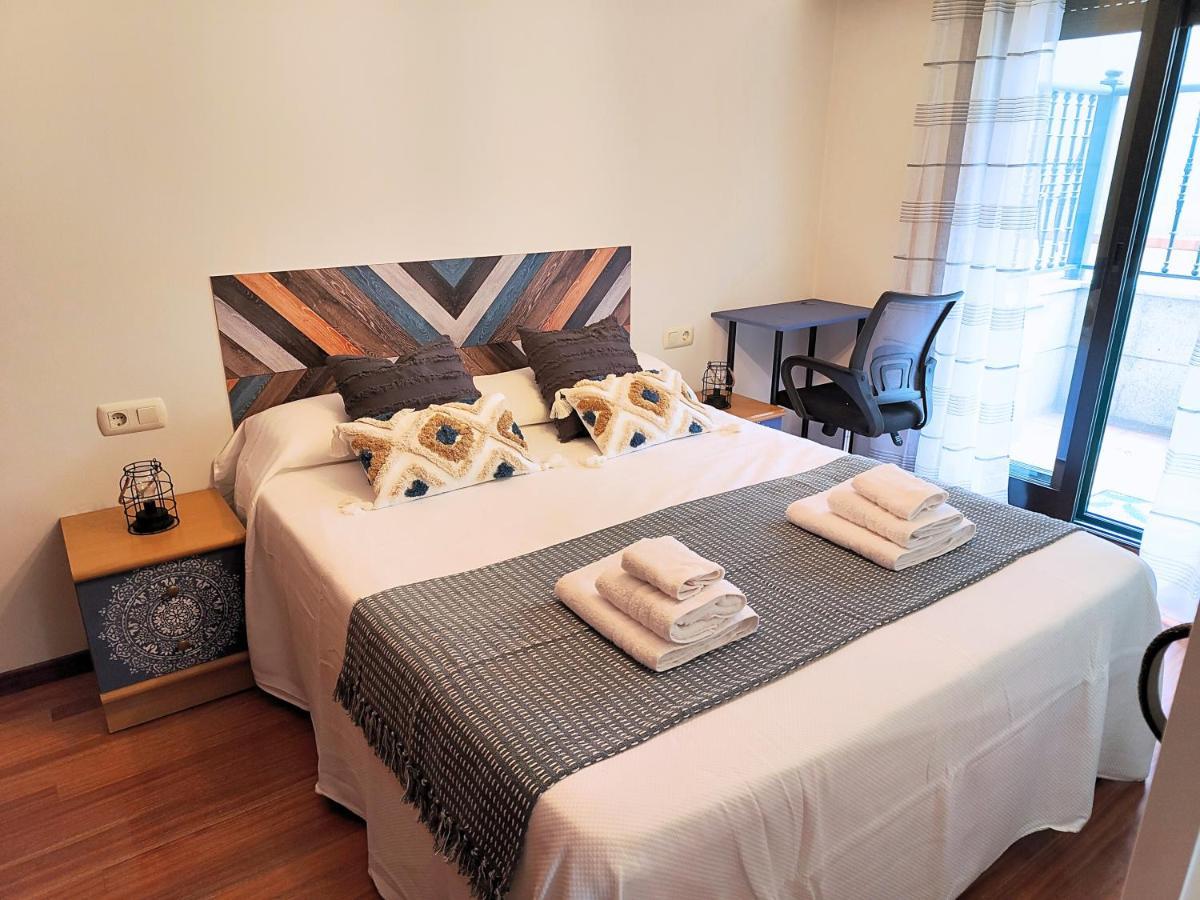 Bonito Apto Petfriendly Con Gran Terraza Y Parking Ideal Para Teletrabajar Vigo Exteriör bild